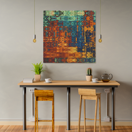 Aluart schilderij 'Colorful geometric pattern'