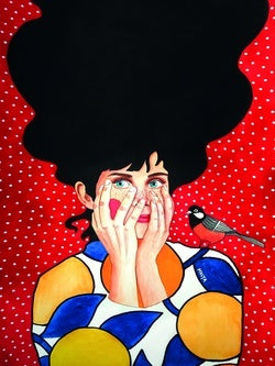 Aluart schilderij 'How Is Your Life Today'