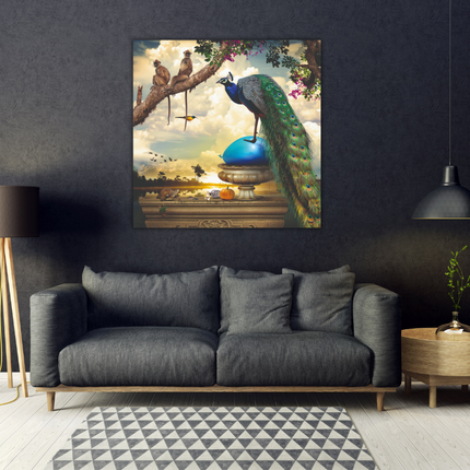 Aluart kunstwerk ‘Captain Peacock'