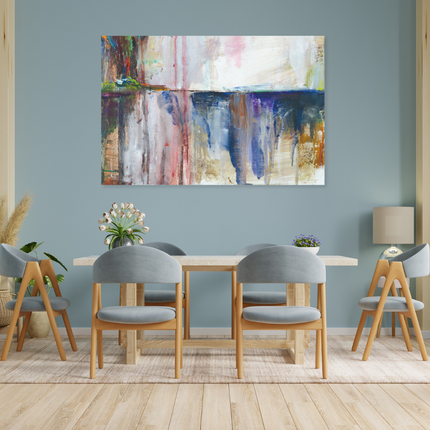 Aluart schilderij 'Watercolor drips'
