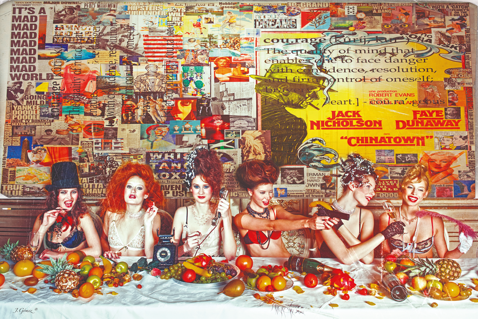 Schilderij 'Chinatown Ladies'