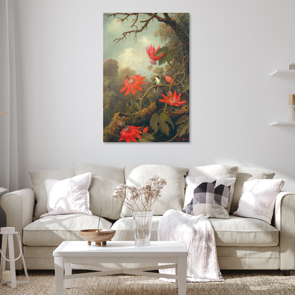 Aluart schilderij 'Hummingbirds and Passionflowers'