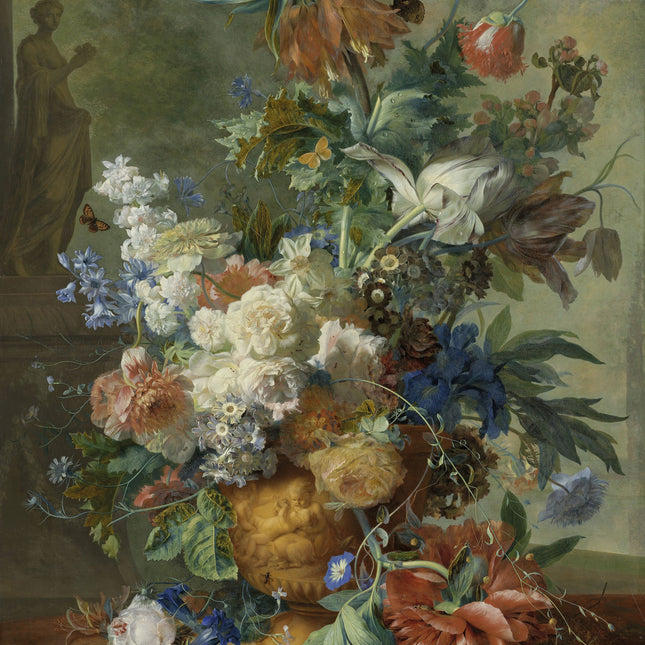 Wandkleed 'Stilleven bloemen'