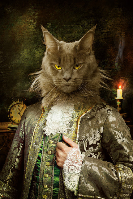 Schilderij 'Royal cat'