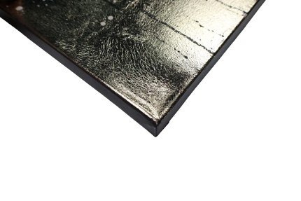 Canvas schilderij 'Zwart-gouden koe'