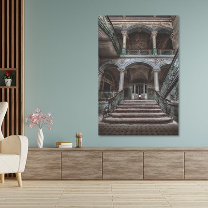 Aluart schilderij 'Verlaten ingang'