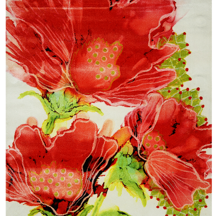 Mondiart vloerkleed 'Three flowers'