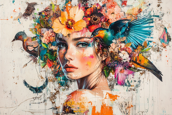 Schilderij 'Bloei van Binnen''