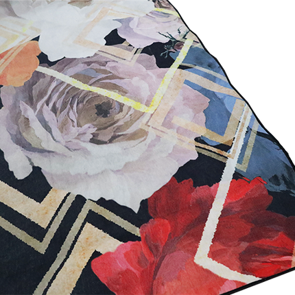 Vloerkleed 'Flowers print'