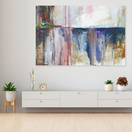 Aluart schilderij 'Watercolor drips'