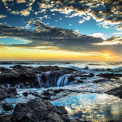 Aluart Schilderij 'Kona Sinkhole Sunset'