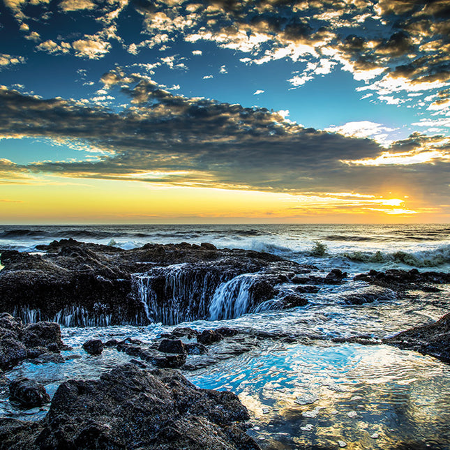 Aluart Schilderij 'Kona Sinkhole Sunset'