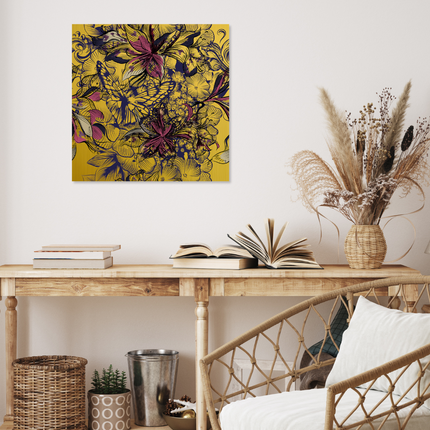 Aluart schilderij 'Elegante bloemen'