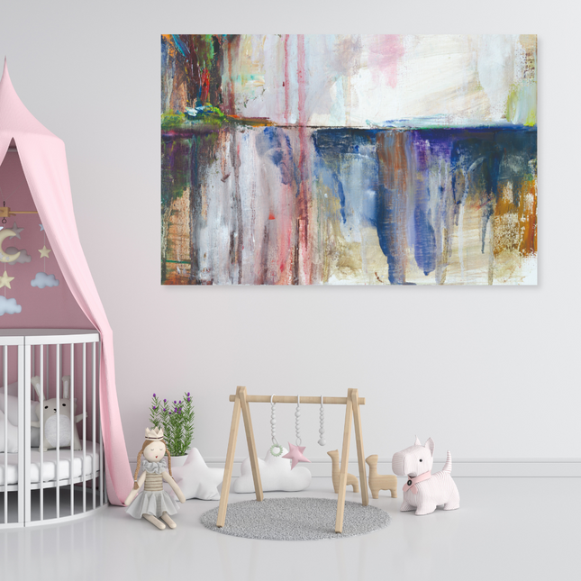 Aluart schilderij 'Watercolor drips'