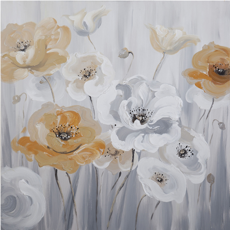 Canvas schilderij 'Mooie klaprozen'