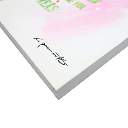 Canvas 'vrouw met hoed'
