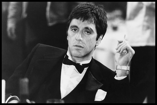 Poster Mondiart 'Al Pacino' met zwarte lijst