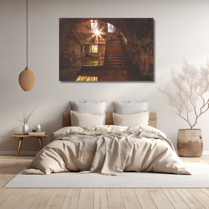 Aluart schilderij 'Verlaten ruimte'