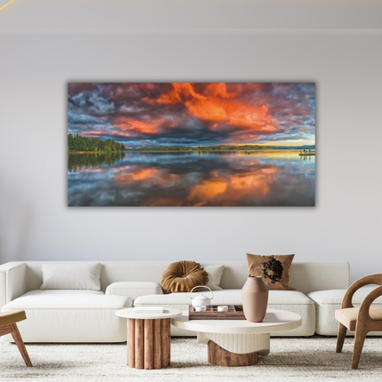 Aluart schilderij 'Magische zonsondergang'