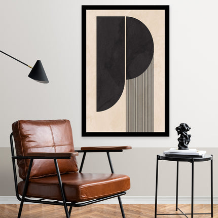 Ingelijste aluart schilderij 'Abstracte Vormen'