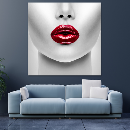 Aluart schilderij 'Red Lips'
