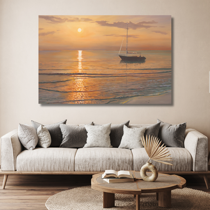 Aluart schilderij 'Golden hour'