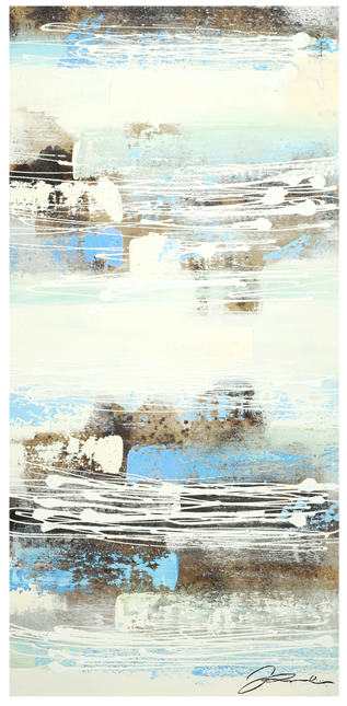 Canvas schilderij 'Koele kleuren'