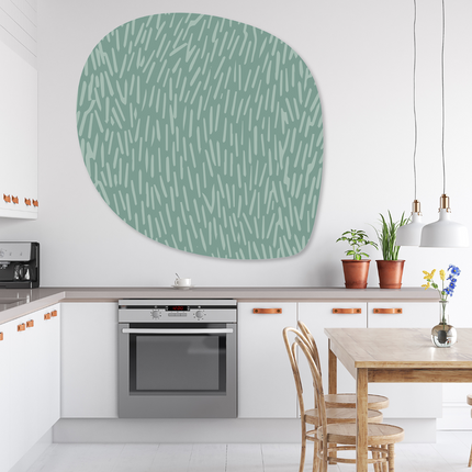 Aluart schilderij 'Abstract mintgroen'