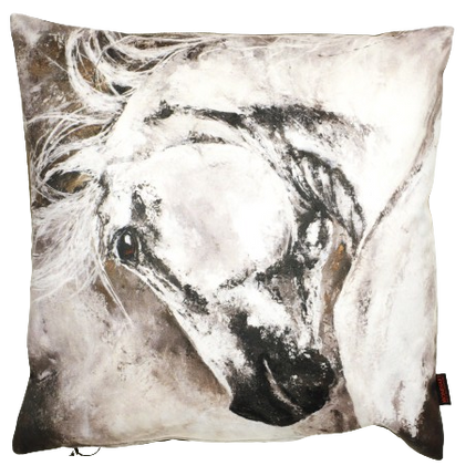 Sierkussen 'Witte paard'
