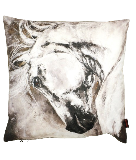 Sierkussen 'Witte paard'