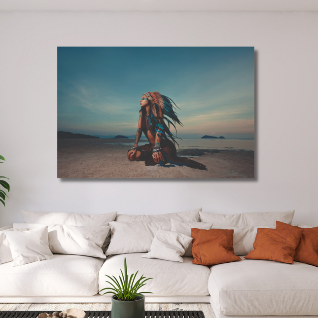 Aluart schilderij ' The Indian woman'