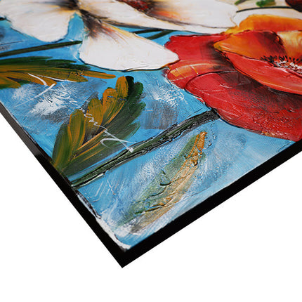 Canvas schilderij 'De klaprozen'