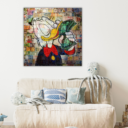 Aluart schilderij 'Dagobert Duck'