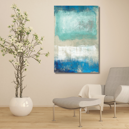 Aluart schilderij 'Abstract Blue'