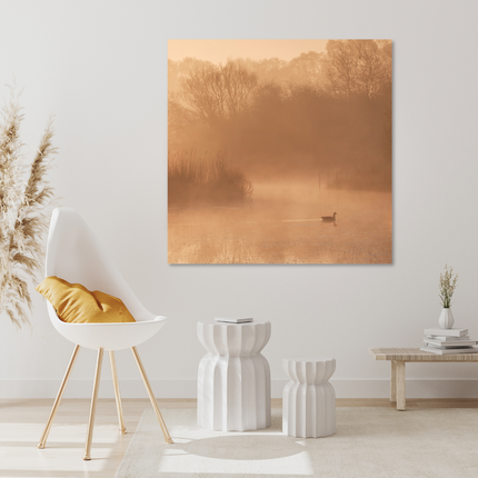 Aluart schilderij ‘Early swim’