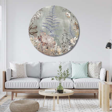 Aluart schilderij 'Pastel tinten bloemen'
