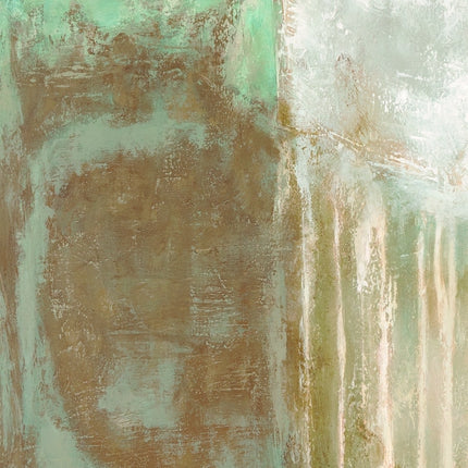 Aluart schilderij 'Abstracte pastel tinten