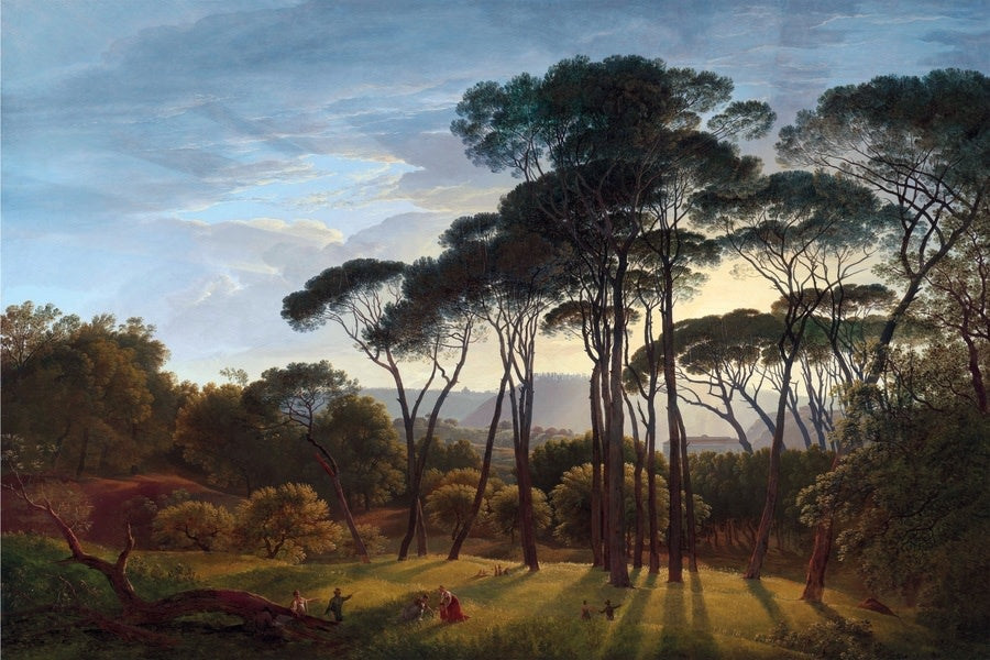 Schilderij 'Hendrik Voogd - Italiaans landschap'
