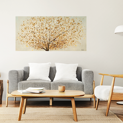 Canvas schilderij 'Abstracte boom'