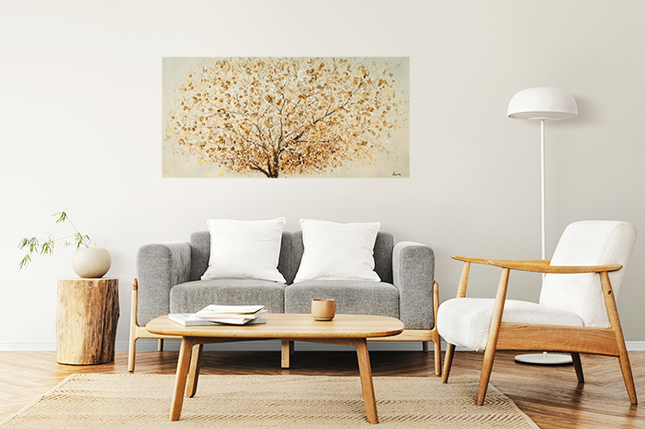 Canvas schilderij 'Abstracte boom'