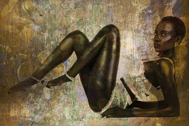 Aluart schilderij 'Diamond African Woman'