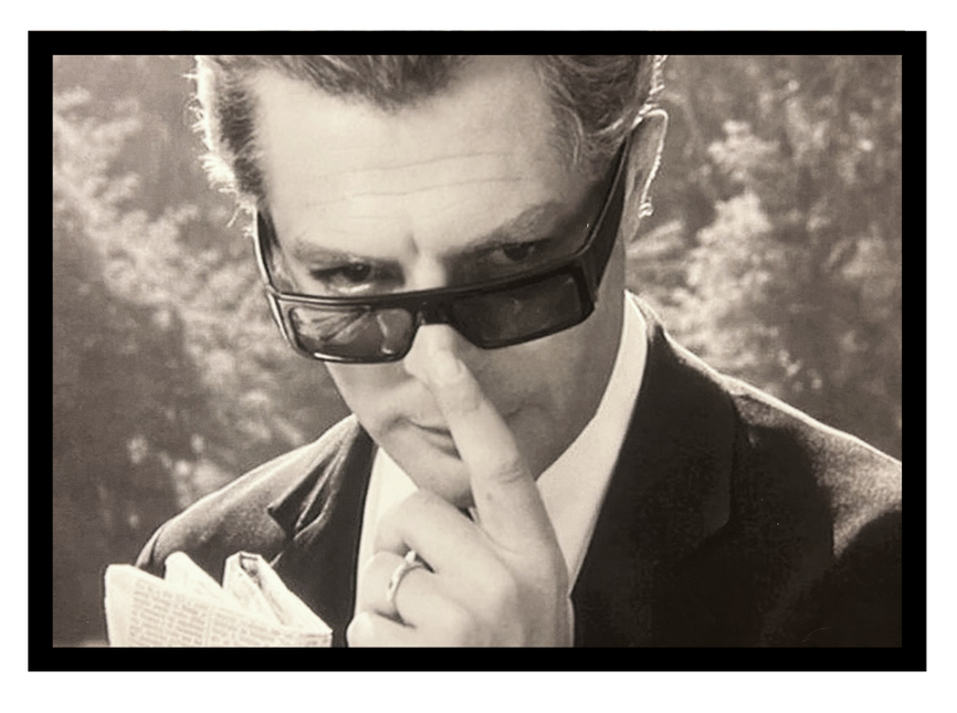 Ingelijst poster 'Fellini's "Otto e Mezzo" uit 1963'