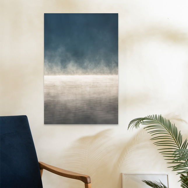 Aluart schilderij 'Morning fog at the Lake'