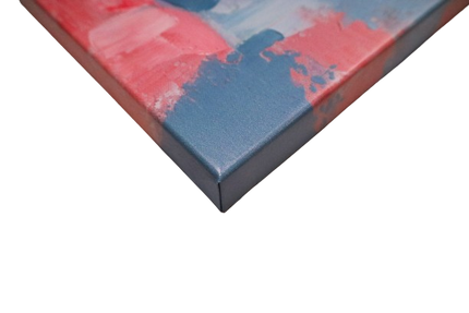 Canvas schilderij 'Abstracte pasteltinten'