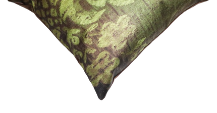 Sierkussen 'Green Leave Glitter'