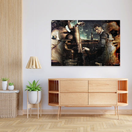 Aluart schilderij 'Piano Bar'