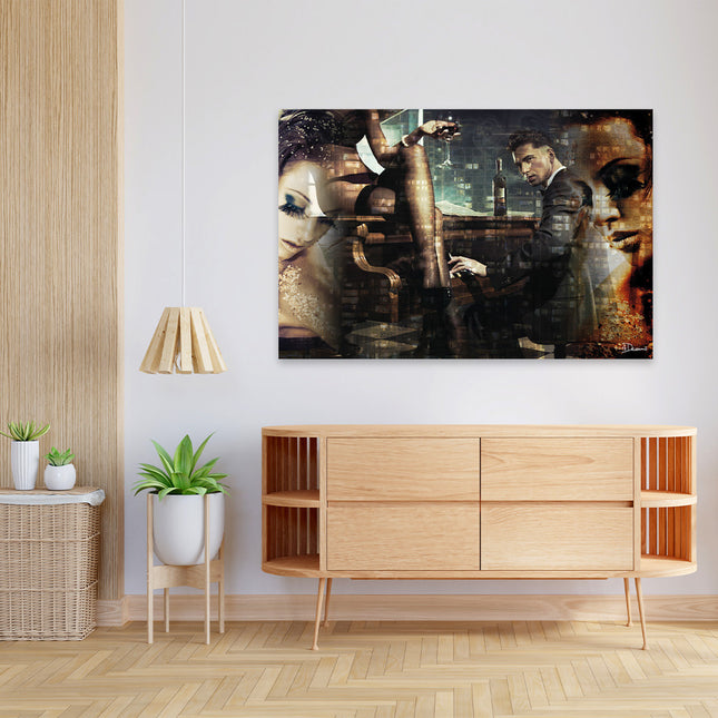 Aluart schilderij 'Piano Bar'