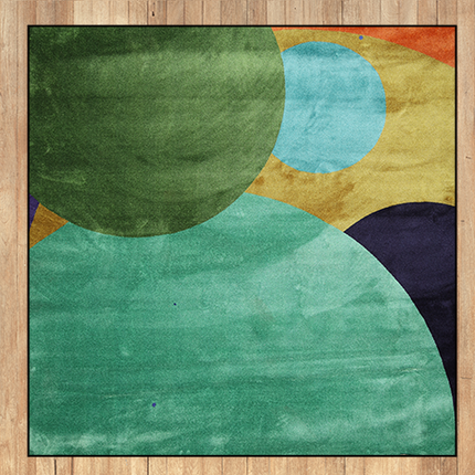 Mondiart vloerkleed 'Abstracte cirkels'