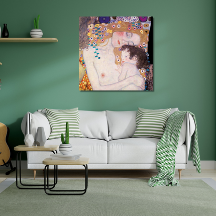 Aluart schilderij 'Gustav Klimt - Moeder en Kind'