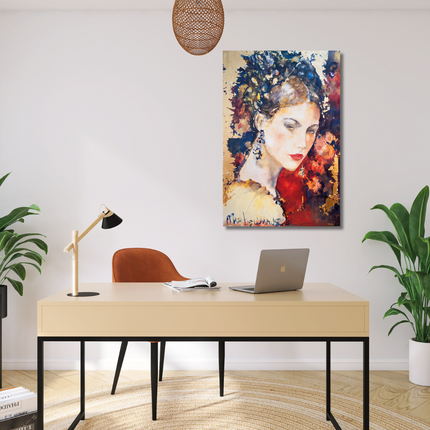 Aluart schilderij 'De geschilderde vrouw'